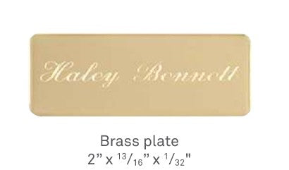 Brass Plate round corners