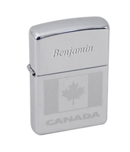Load image into Gallery viewer, Zippo Lighter - Etched Canada Flag
