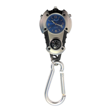 Load image into Gallery viewer, compass with watch carabiner key chain
