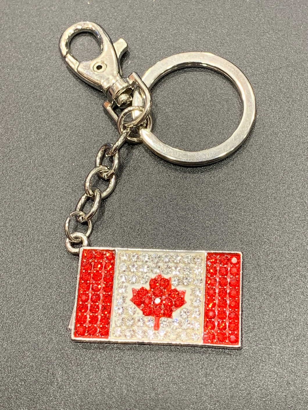 Canada flag bling key chain for tourist and souvenirs in Canada