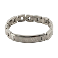 Men ID Bracelet with Triple Dash design - Stainless | Stainless steel ID Bracelet | Bracelets for Men | Bracelets online store Calgary | Gift shop in Calgary | Gift shop in Canada | Engraver in Canada | Engraver in Calgary