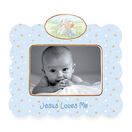 Jesus Loves Me Frame - Blue