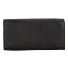 Load image into Gallery viewer, Leather Travel RFID Wallet - Black
