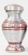 Lovely Bird Going Home Red Finish Keepsake Cremation Urn