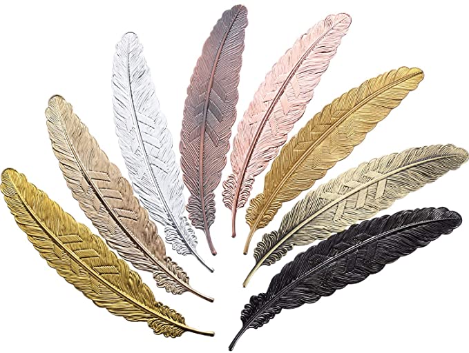Feather Metal Bookmarks-
