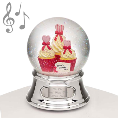 Musical Water Globe - Mom and Cupcakes