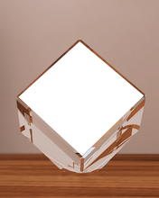 Load image into Gallery viewer, 3 D Diamond Cut Corner Photo Cube - Photo Cube - Diamond Cut Photo Cube - Buy Photo cubes online from Engraving Reimagined in Canada and USA.
