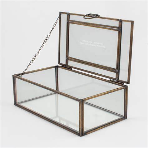 Glass and Copper Trinket Box