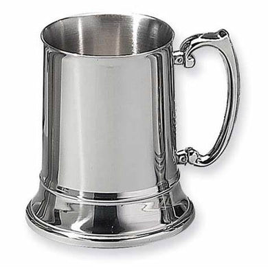 Stainless steel tankard with handle | Customizable tankard | Personalized stainless steel mug | Engraved metal tankard | Durable steel beer mug | Classic design tankard | Perfect gift tankard | Wedding gift tankard | Graduation gift tankard | Premium quality tankard