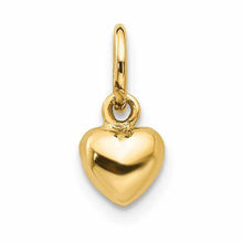 Load image into Gallery viewer, Small Heart Gold Charm engravable
