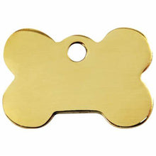 Load image into Gallery viewer, brass bone pet tag engravable in Canada
