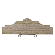 Celtic Over the door plaque- May the road rise to meet you