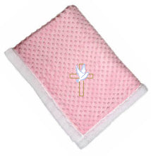 Load image into Gallery viewer, Embroidery Dove and Cross Blanket
