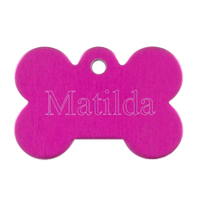 Load image into Gallery viewer, Pink Bone Pet Tag
