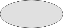 Load image into Gallery viewer, Small Silver Oval name plate- 1 5/8 x 5/8 trophy plate and awards 

