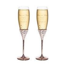 Load image into Gallery viewer, Rose Gold Champagne Flute Set
