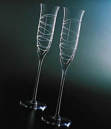 Swirl Champagne Glasses - Set of 2