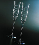 Swirl Champagne Glasses - Set of 2