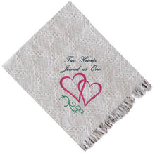 Load image into Gallery viewer, Wedding Blanket- Two Hearts | Wedding blankets online | Wedding blankets in Canada | Wedding blankets in Calgary | Online gift shop in Calgary
