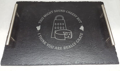Slate board cheese