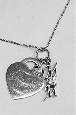 Sterling mom necklace
