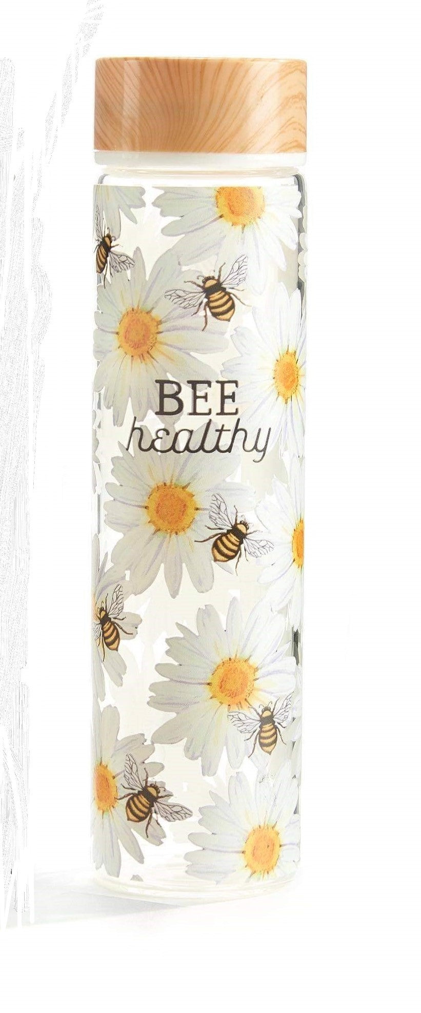 Bee Healthy Glass Water bottle