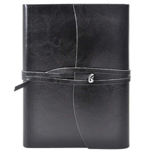 Load image into Gallery viewer, Memo Pad | 70 Pages Leather Wrapped Bound Memo Pad With 24&quot; Leather Strap Closure | Calgary
