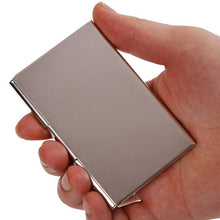 Load image into Gallery viewer, Silver Two Tone Business Card Case
