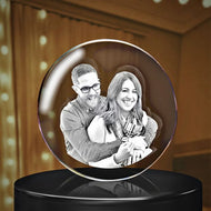 3 D Photo Crystal Art - Crystal Ball