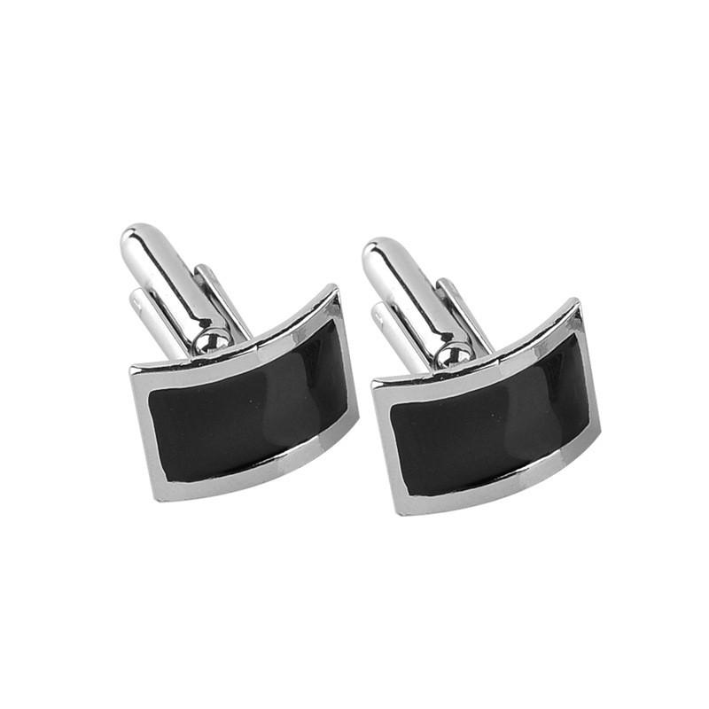 Black Infinity French Cuff Links