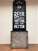 Load image into Gallery viewer, Custom engraved gifts Canada – closeup of “Beer Makes Everything Better” opener
