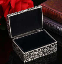 Load image into Gallery viewer, Pewter Ornate Trinket Box
