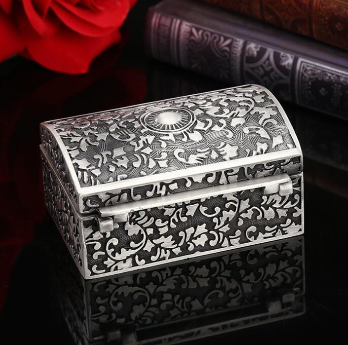 Pewter Ornate Trinket Box