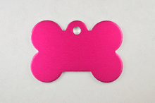 Load image into Gallery viewer, Pink Bone Pet Tag engravable
