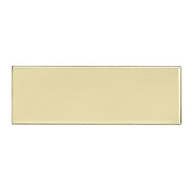RUSH Service Engraved Brushed Gold Brass Metal Plate
