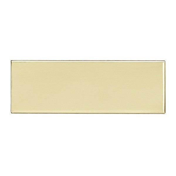 Gold rectangle for awards and trophy plate
