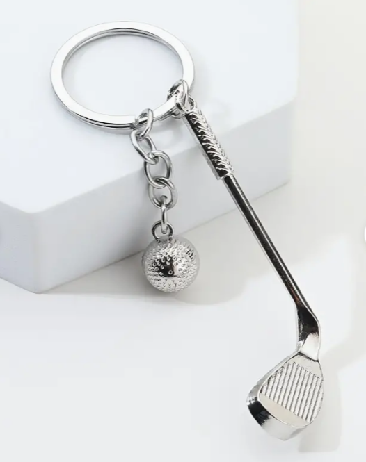 Golf and Putter keychain | father's day gifts online | father's day gifts in Canada | father's day gifts Calgary | Engraver in Calgary