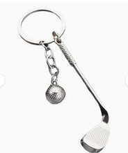 Load image into Gallery viewer, Golf and Putter keychain | father&#39;s day gifts online | father&#39;s day gifts in Canada | father&#39;s day gifts Calgary | Engraver in Calgary

