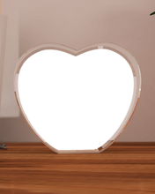 Load image into Gallery viewer, Heart crystal photo gift with custom engraving – made in Canada for weddings and anniversaries
