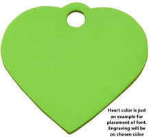 Load image into Gallery viewer, Multi Color Heart Shaped - Metal Pet Tag

