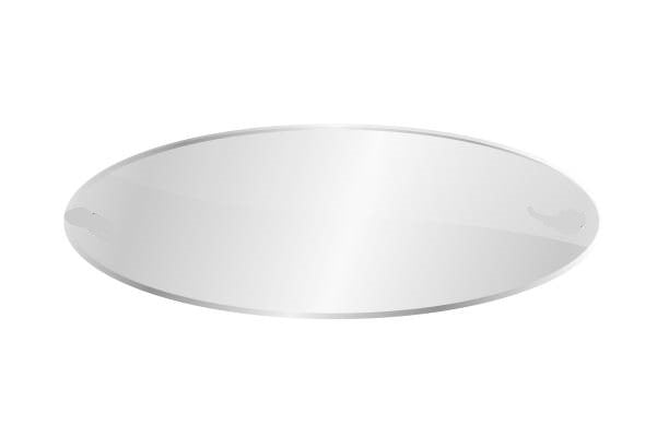 Small Silver Oval name plate- 1 5/8 x 5/8