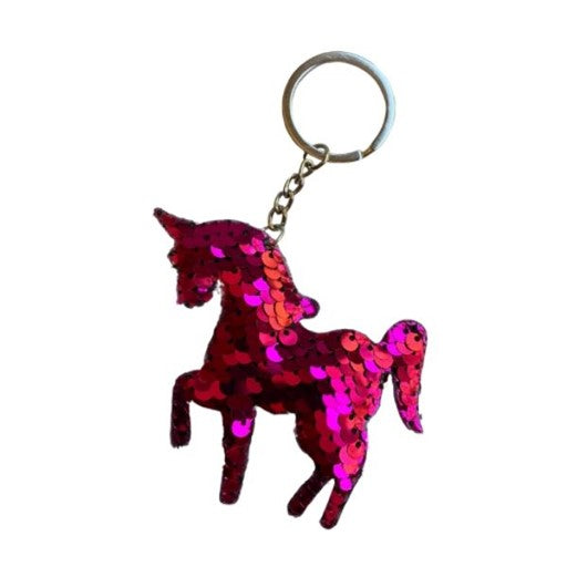 Sequin Unicorn key chain