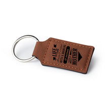 Load image into Gallery viewer, Leather Key Chain- Chestnut or Black
