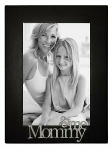 Me & Mommy Black 4x6 Wooden Frame