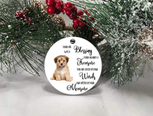Load image into Gallery viewer, Customized Photo Memorial with Photo Christmas Ornament- Circle
