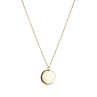 Monogram round pendant necklace in gold – elegant personalized engraved jewelry gift for her in Canada