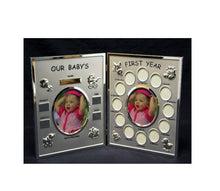Load image into Gallery viewer, our baby&#39; first year hinged frame- baby gifts in Canada
