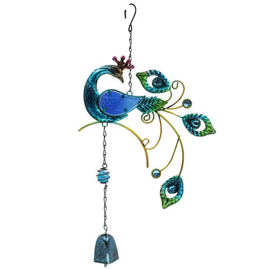 peacock wind chime 