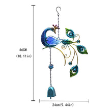 Load image into Gallery viewer, peacock wind chime 
