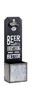 Personalized gifts Canada – front view of engraved wooden bottle opener